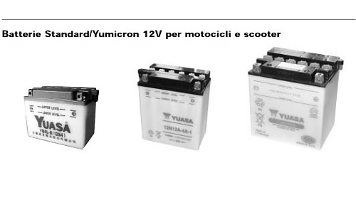 Batteria 12V Standard / Yumicron Motocicli Scooter YB4L-B / GM4-3B /FB4L-B  [06504340], batteria scooter 50 yamaha yuasa booster dt aerox neo´s online  vendita accessori ricambi