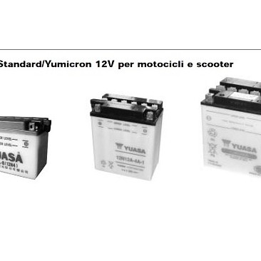Batteria 12V Standard / Yumicron Motocicli Scooter YB4L-B / GM4-3B /FB4L-B [06504340]...